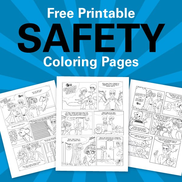 Free printable safety coloring pages