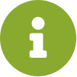 large customer care info icon darkgreen